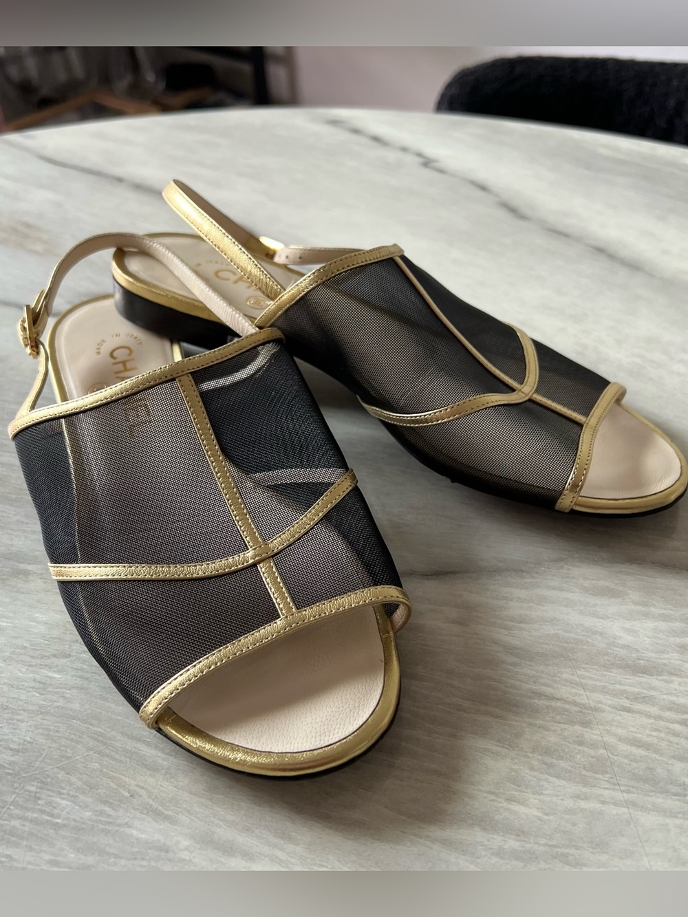 Chanel Mesh Sandals size 38